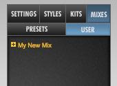 In the prompt that appears, name your Mix My New Mix and save it. 6.