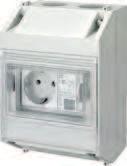 flush-mounted SCHUKO double socket outlet For electrical devices where there is a risk of accidental contact with live parts in the event of damage Number of poles Rated I n A Rated residual I n ma