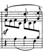I Subject II (S 2 ): Fig. 3 Bach, Art of Fugue. Fugue X. Subjects. The Fugue form includes three distinct elements: S 1, S 2 and counterpoint conducting passages [C].