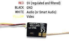 Video transmitter pinout TBS UNIFY PRO V2 5G8 Despite being plug and play with the TBS CORE, TBS CORE PNP PRO, PNP25,