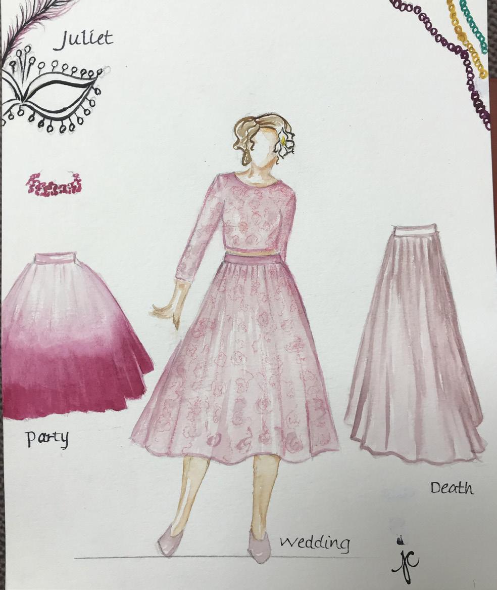 Costume rendering for Juliet by JENNIFER JC KRAJICEK ALL THE WORLD S A STAGE ACTIVITY OBJECTIVES Explore/discuss different time periods in which to set Romeo and Juliet.