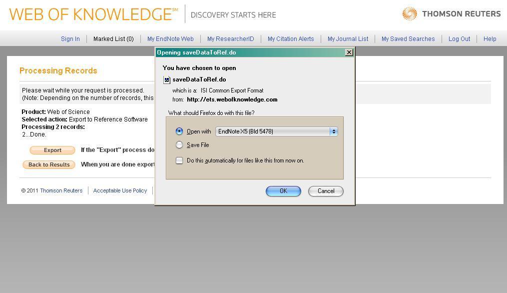 01/02/2012 Selected Databases