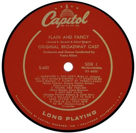 " Label 56 In about June, 1956, near album number 720, the band was removed from the label, leaving only the words "Long Playing.