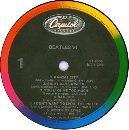 Label 83 At least since the Beatles Rarities album in 1980, Capitol had been experimenting with returning to their classic rainbow label.