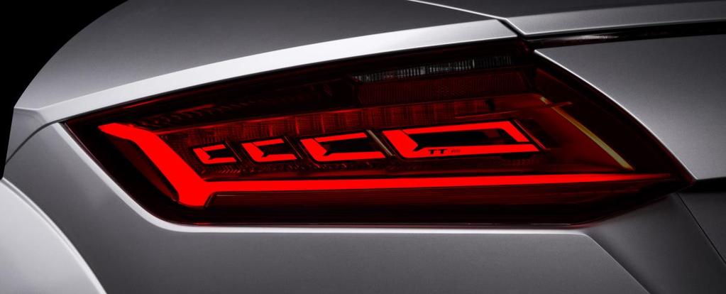 4 AUDI TT RS features of series tail lamp Appearance and styling Unique styling