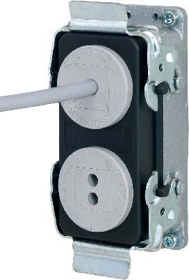slotted entry for pre-fabricated cables.
