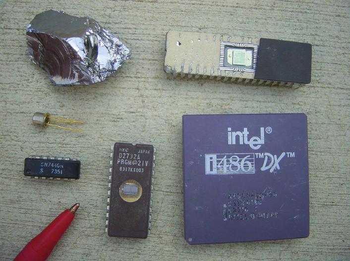 Chapter 2 Microprocessors Figure 4: Picture of various integrated circuit chips.