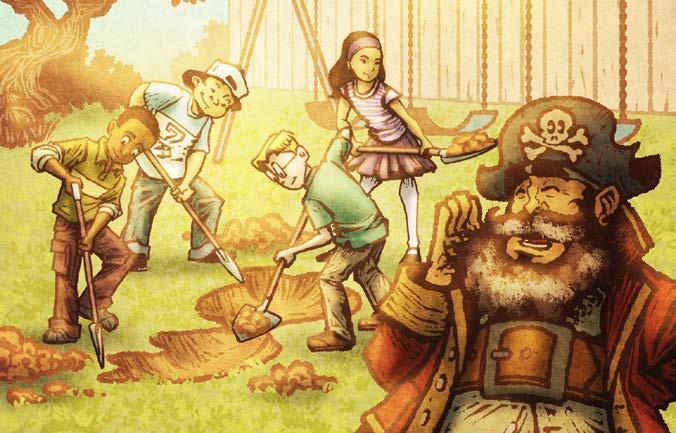 The class ran to the swings and started digging. Sand flew into the air as they sang a sea shanty Pirate Chalk Beard had taught them. The Pirate Substitute Level P 12 11 Heave ho!
