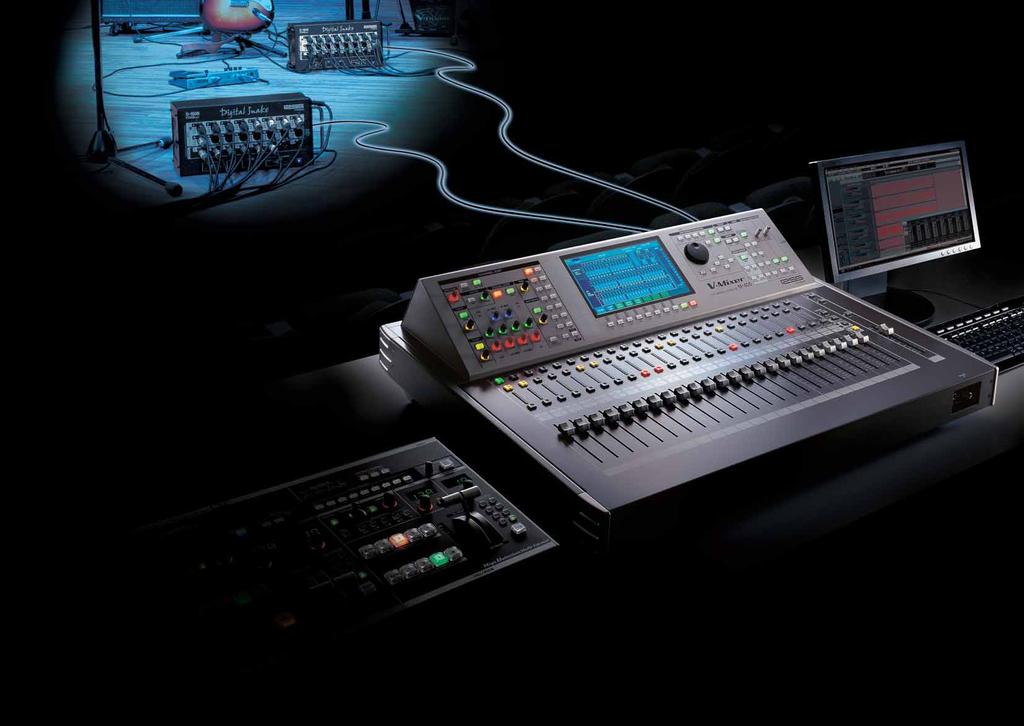 Multi Channel Digital Audio Transfer System CAT5e Cable The Breakthrough Digital Mixing Solution A simple Cat5e REAC cable from stage to mixing console.