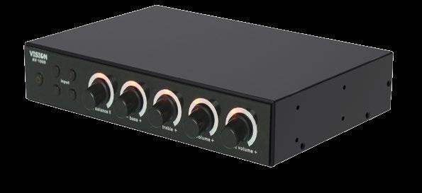 AV-1600 2 x 25w Digital Amplifier Haressig the latest digital amplifier, the ew AV-1600 is powerful, compact, flexible, easy to use ad uses o power at idle.