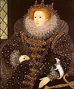 1590 s Queen Elizabeth I ruled English explorers were crossing the ocean