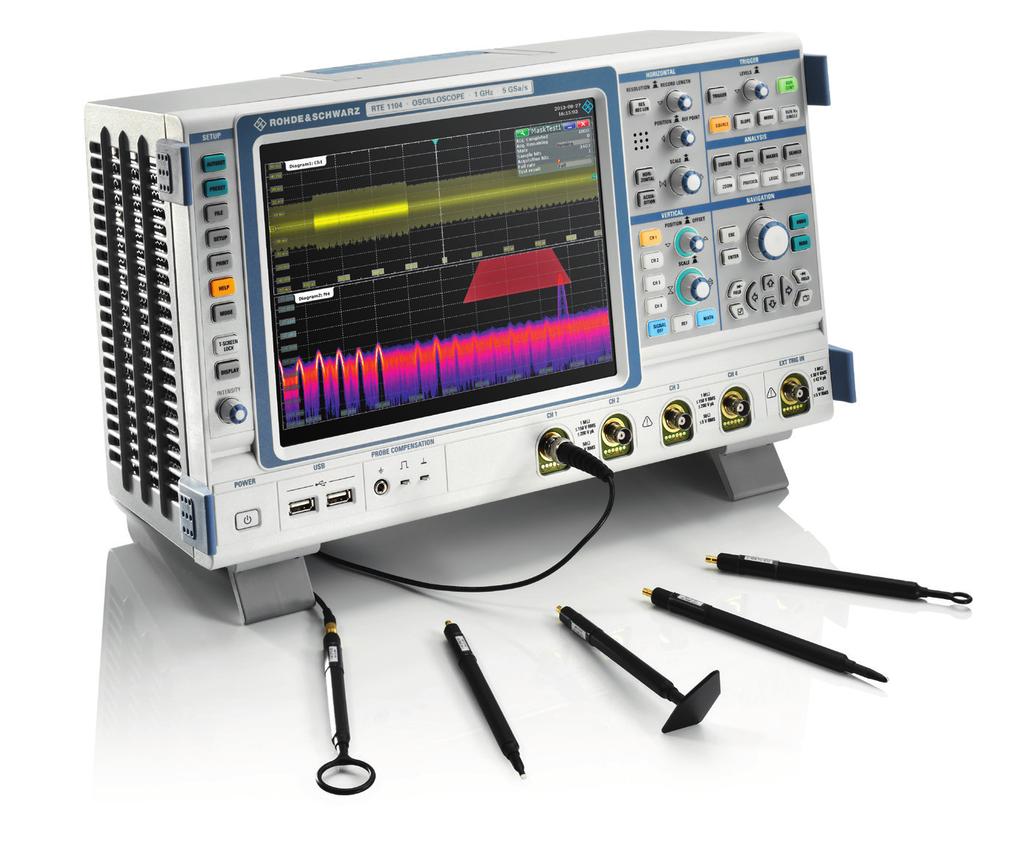 EMI debugging with oscilloscopes The R&S RTE oscilloscope is a valuable tool for analyzing EMI problems in electronic circuits.