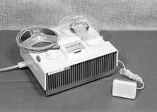 Fig. 5.9. Denon disc-style recorder used in man-on-the-street interviews (10) Fig. 5.7. Sony TC-111 ( 19,800) (1961) (8) Fig. 5.10. Stancil-Hoffman Mini-Tape (11) Fig. 5.8. Matsushita RQ-303 Mysonic ( 10,000) (1963) (9) 5.