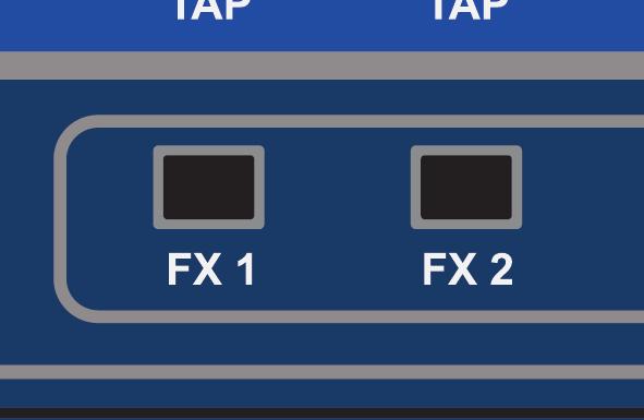 Press the FX1 follow key; notice the input faders have changed colour and position as they are now your sends from the input channels TO FX Processor 1 whilst the ON keys are now the routing ON/OFF