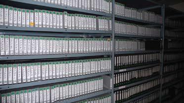 An example of the productivity advantages would be a typical television station with a library of content on cassettes.