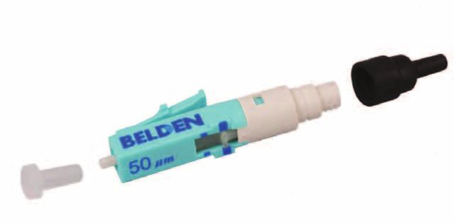Belden now offers a fiber termination kit, and fiber connectors for both multi-mode and single mode fiber.