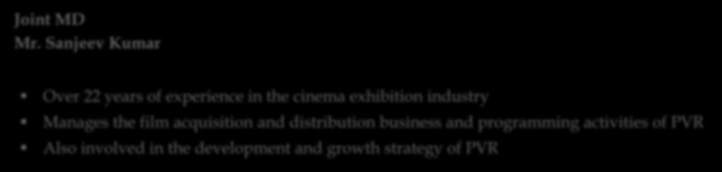 in the movie exhibition industry Recognised as the pioneer of