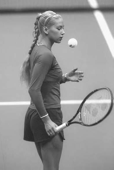 POPULAR ENTERTAINMENT 279 Tennis star Anna Kurnikova during the Kremlin Cup at the Olympic Complex, October 2001.