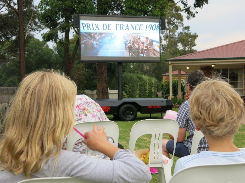 OUTDOOR MOVIES Outdoor Cinema Movies and Games Screen 5 is the perfect cost effective solution for hosting outdoor movies and entertainment.