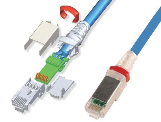 High Performance Cable Patch cords feature Category 7 S/FTP stranded cable for optimal transmission performance while eliminating alien cross-talk Integrated PCB PCB equipped Smart Plug optimises