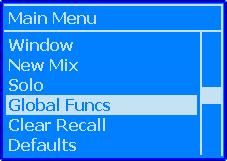 26.7.3.4 Function Enables (Global Funcs) The automation Function Enables can be controlled from the ACM menu, as well as from the Global Functions window in the PC software.