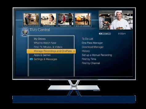 Only TiVo Service from Cogeco lets you record up to 6 shows at the
