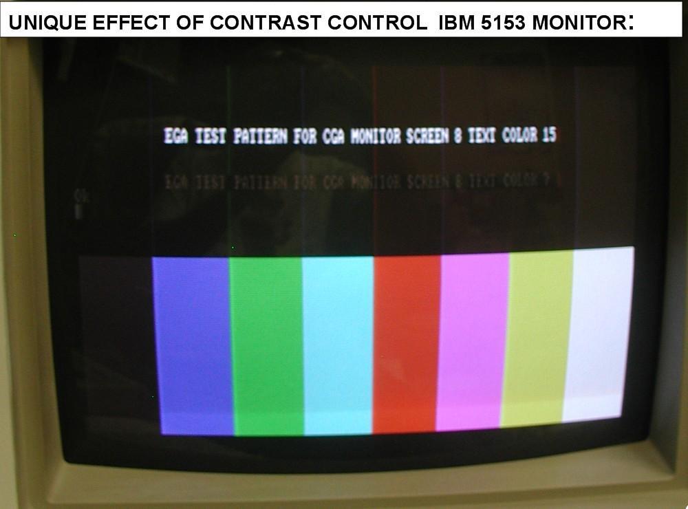 Notice how the presence of the color sub-carrier interferes with the monochrome display to produce fine vertical lines of dark and light on the color bars.