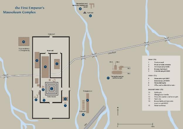 Section III: Quest for Immortality Map of the First Emperor s mausoleum complex Introduction to Section III After the unification of the country, the First Emperor made five imperial tours across the