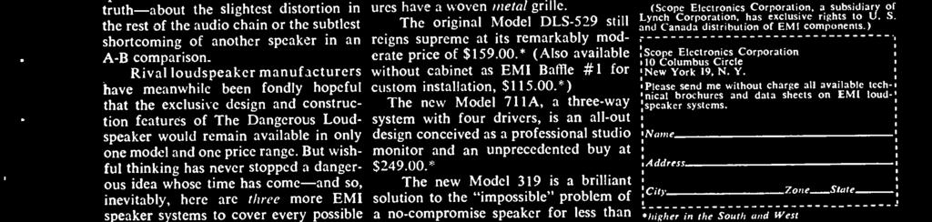 * And the new Model 630 at last makes available EMI sound quality in a system small enough to fit any bookshelf CIRCLE 43 ON READER -SERVICE CARD -for only $69.