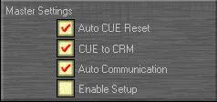 The fourth Master Setting in the application is the 'Enable Setup' setting. This option allows or denies users to enter the menu of the Airlab from the console. This is a protection feature.