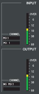 3 4 C Input patch Click the CHANNEL field, and choose one of the following as the signal route that will be patched to the input channel(s) of the currently selected GEQ module.