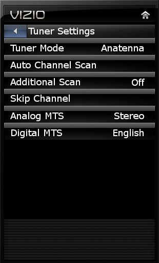Remove channels from the master list Changing the Tuner Mode Using this option, you can change the signal source for the coaxial (TV) input. To change the signal source: 1.