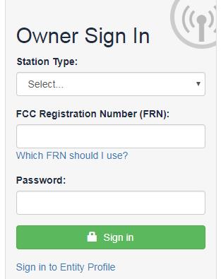 Log into the FCC s OPIF system s Owner Dashboard https://publicfiles.fcc.