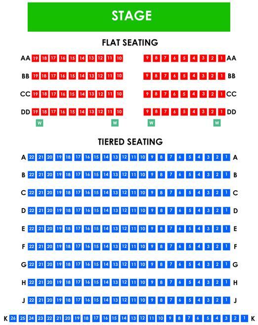 Seating Plan 300 Seats Please note row AA, BB, CC,
