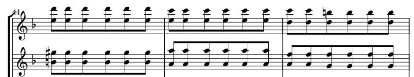 The following phrase from BWV 1060 is a good example: BWV 1060 harpsichord I The only way to get around passages like this is to break the octave at certain places.