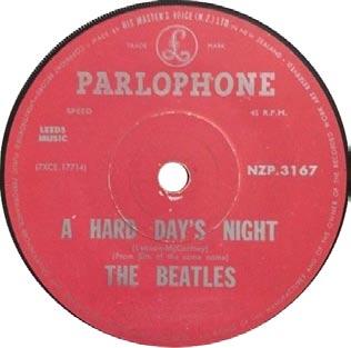 The singles originally issued on this label style were as follows: "Please Please Me"/"Ask Me Why" NZP 3142 "From Me to You"/"Thank You Girl" NZP 3143 "She Loves You"/"I'll Get You" NZP 3148 "I Want