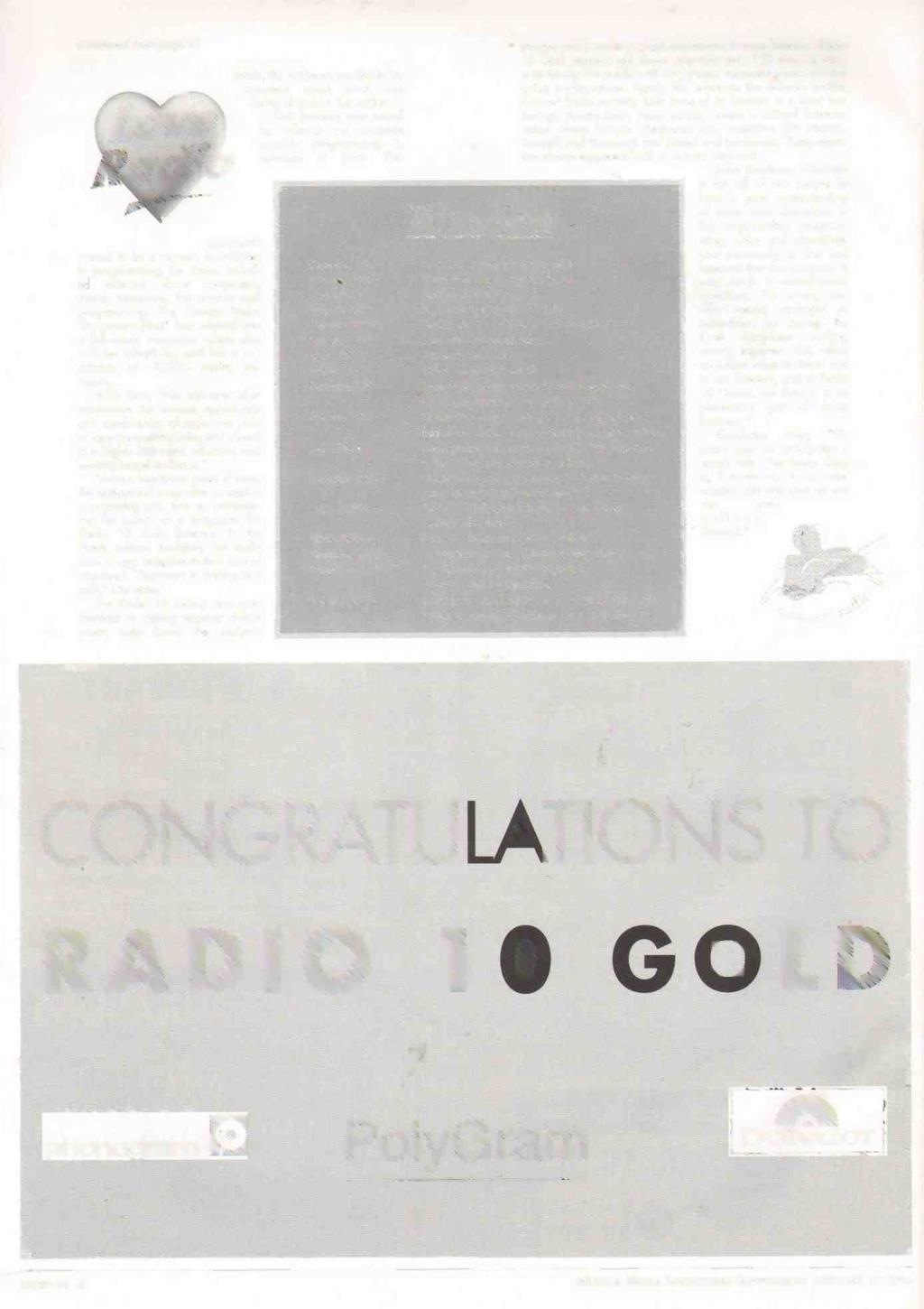(continued from page 4) Love Radio approach proved to be a success. In addition to programming, the station included editorial about composers, events, musicians, the product and programming.