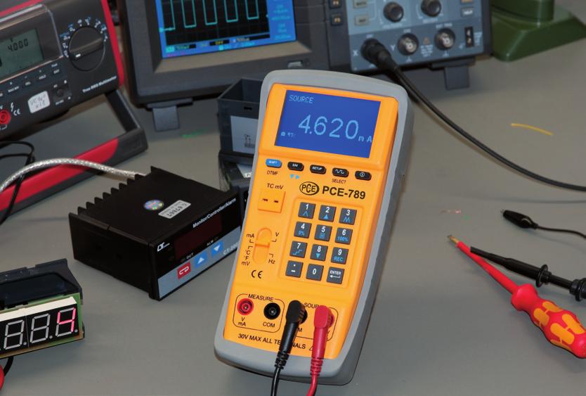 PCE-123 Setpoint Device for Simulation proceses calibrator for any operation temperature: K-, J-, E-, T-type sensors ( C and F) standardised signals: 4 20 ma / 0.