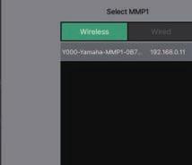 3. Setting Up 3-3-2. MMP1 Controller Select an MMP1 on the Select MMP1 dialog box. The Select MMP1 dialog box is displayed when launching the MMP1 Controller.