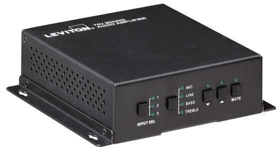 IT/AV Signal Extenders and Mixing Audio Amplifiers VGA Signal Extender The Leviton VGA extension system extends video and audio signal up to 100 meters for applications in classrooms, conference