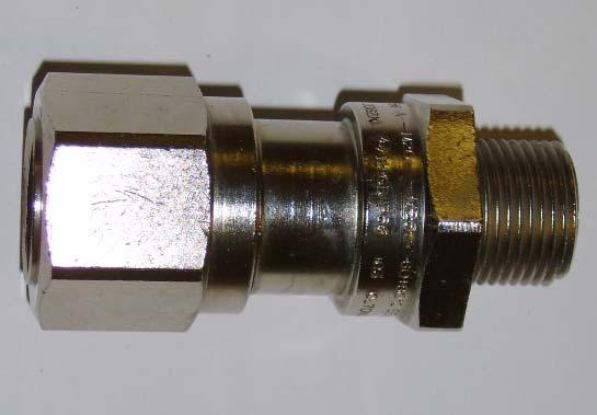 Nickel Chromium/Stainless Steel Glands Resistant to alkalis, like caustic and potash; to salt