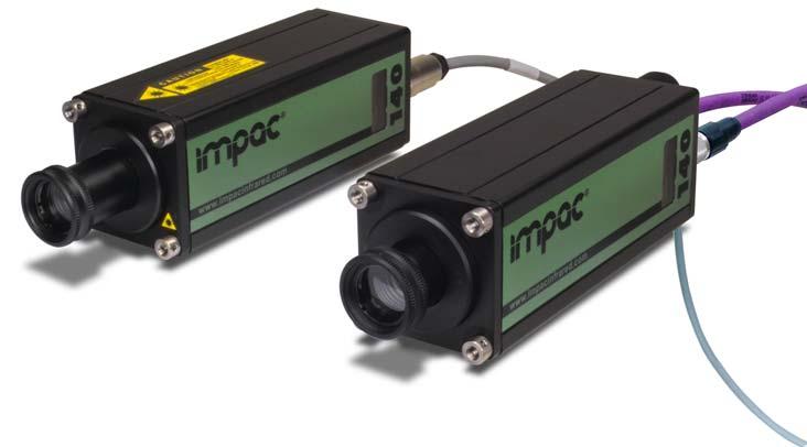 IMPAC Infrared Thermometers focusable optics for non-contact temperature measurements on metals, ceramics, graphite etc.