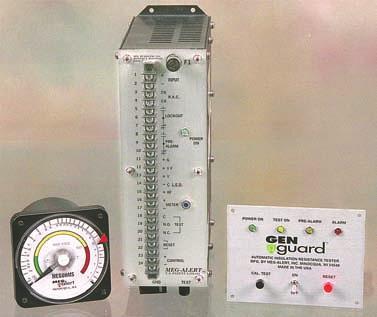 cable 1% MEG-OHM Meter with set point indicator GP2500, 5000 SERIES - Medium Voltage Alarm/Lockout Contact: Pre-Alarm Contact: Ambient Temperature: 120/240 VAC, 50/60 Hz.