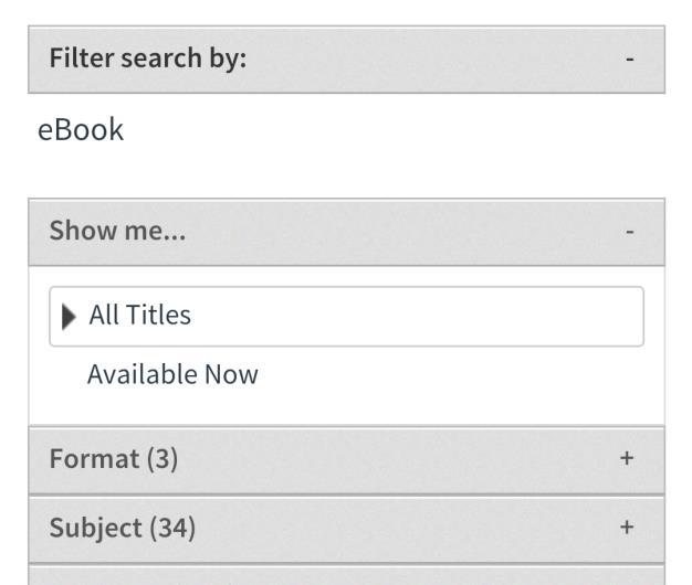 Tip: Search for authors using last name, then first name. E.g. Patterson, James 9.