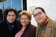 Engracia de Dudamel, his grandmother and traveling companion, and Daniel Vielma, his childhood friend and collaborator.