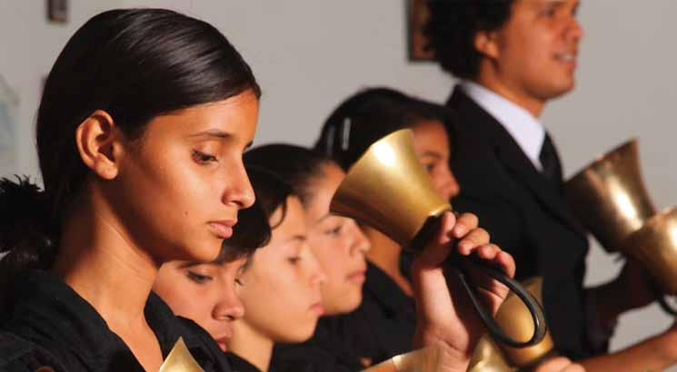 The Polyphonic Bell Choir of Venezuela, the only one of its kind, with headquarters at El Tocuyo Nucleus Festivals, an opportunity to shine The contingent of musicians receiving training in the
