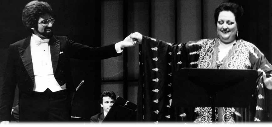 Maestro Alfredo Rugeles with Monserrat Caballé ne of the most distinctive attributes of the Simón Bolívar Venezuelan Youth Symphony Orchestra from the start has been its large number of players