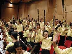the orchestra group, facing up to challenges, and winning applause strengthens one s sense of self-value.