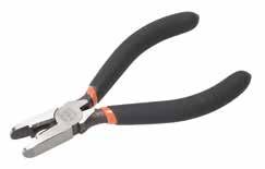Designed to cut solid, stranded wire up to 8 AWG (10 mm²) and multi- conductor cable up to 1/2" (12.