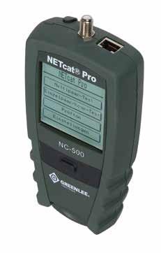 COMMUNICATIONs STRUCTURED WIRING TESTERS NETcat Pro 2 NC-500 NC-500 Test and troubleshoot telephone, data and coax wiring.